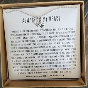 Silver Heart Pendant Necklace - Always In My Heart